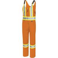 6617T Salopettes, Polyester, 40, Orange haute visibilit&eacute; Northern Industrial Supply Inc.