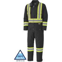 5539BKA Combinaison en toile de coton matelass&eacute;e, Petit, Noir Northern Industrial Supply Inc.