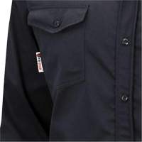 7742 FR-Tech&reg; Flame-Resistant Safety Shirt, Small, Navy Blue Northern Industrial Supply Inc.