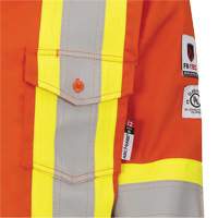 7743 FR-Tech&reg; Flame-Resistant Safety Shirt, Small, High Visibility Orange Northern Industrial Supply Inc.