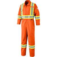 7705T FR-Tech&reg; Flame-Resistant Coverall with Leg Zippers, Size 40 (Tall), High Visibility Orange, 9.7 cal/cm² Northern Industrial Supply Inc.