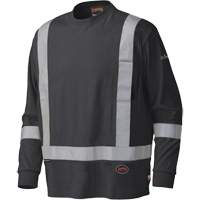340SFA Flame-Resistant Long-Sleeved Safety Shirt, Small, Black Northern Industrial Supply Inc.