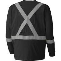 340SFA Flame-Resistant Long-Sleeved Safety Shirt, Small, Black Northern Industrial Supply Inc.