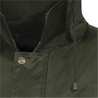 D8120J Manteau &agrave; capuchon ind&eacute;chirable Nailhead pour planteur d'arbres, Polyester/PVC, T-petit, Vert Northern Industrial Supply Inc.