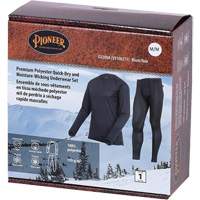 D2200A Ensemble de sous-v&ecirc;tements &agrave; s&eacute;chage rapide et &eacute;vacuation de l'humidit&eacute; de premi&egrave;re qualit&eacute;, Hommes, T-petit, Noir Northern Industrial Supply Inc.
