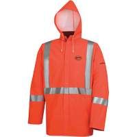 576J Veste de pluie ignifuge haute visibilit&eacute;, Petit, Orange haute visibilit&eacute; Northern Industrial Supply Inc.