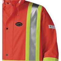 5896 Manteau long imperm&eacute;able et ignifuge, Petit, Orange haute visibilit&eacute; Northern Industrial Supply Inc.