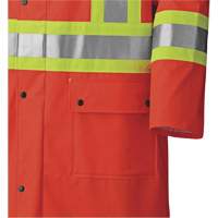 5896 Manteau long imperm&eacute;able et ignifuge, Petit, Orange haute visibilit&eacute; Northern Industrial Supply Inc.