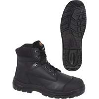 1025 Black 6" Work Boots, Leather, Steel Toe, Size 10 Northern Industrial Supply Inc.