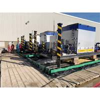 Ultimate Copolymer 2000 Ultra-Containment Berm&reg;, 179 US gal. Capacity, 4' W x 6' L x 12" H, Hinge Bracket Northern Industrial Supply Inc.