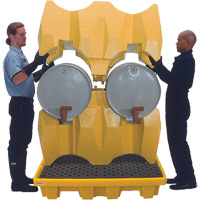 Ultra-Drum Rack 4-Drum Containment System without Drain, 53" L x 53" W x 77.8" H, 3000 US gal. Capacity Northern Industrial Supply Inc.