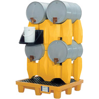 Ultra-Drum Rack 4-Drum Containment System without Drain, 53" L x 53" W x 77.8" H, 3000 US gal. Capacity Northern Industrial Supply Inc.
