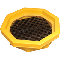 Ultra-Drum Tray avec grille, 32" lo x 32" la x 8,1" h, Cap. de d&eacute;versement 21,1 gal. US Northern Industrial Supply Inc.
