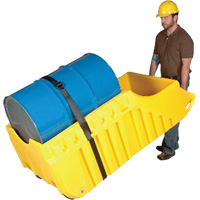 Drum Dolly, 26.5" L x 26.5" W x 5" H, 800 US gal. Spill Cap. Northern Industrial Supply Inc.