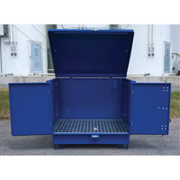 Palette de d&eacute;versement en acier avec couvercle rigide S-4 Ultra, 61" lo x 54,4" la x 52" h, Capacit&eacute; de charge 4700 lb Northern Industrial Supply Inc.