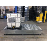 Ultra-Twin IBC Spill Pallet en acier, Capacit&eacute; de d&eacute;versement 370 gal. US, 103,8" x 26,8" x 51,1" Northern Industrial Supply Inc.