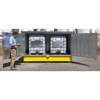 Ultra-Twin IBC en acier avec couvercle rigide, 123,4" lo x 73,4" la x 66,4" h, Capacit&eacute; de charge 12250 lb Northern Industrial Supply Inc.