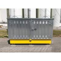 Ultra-Twin IBC en acier avec couvercle rigide, 123,4" lo x 73,4" la x 66,4" h, Capacit&eacute; de charge 12250 lb Northern Industrial Supply Inc.