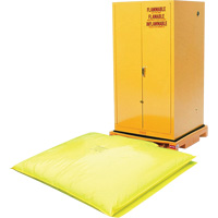 Single Drum Ultra-Safety Cabinet Bladder System&reg;, 37.8" L x 37.8" W x 6.3" H, 1500 lbs. Load Capacity Northern Industrial Supply Inc.