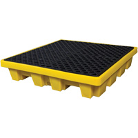 Ultra-Spill Pallet emboitable, 4 barils, Capacit&eacute; de d&eacute;versement 66 gal. US, 51" x 51" x 10" Northern Industrial Supply Inc.