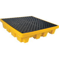 Ultra-Spill Pallet emboitable, 4 barils, Capacit&eacute; de d&eacute;versement 66 gal. US, 51" x 51" x 10" Northern Industrial Supply Inc.