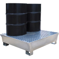 Ultra-Spill Pallet en acier, 2 barils, Capacit&eacute; de d&eacute;versement 68 gal. US, 47,2" x 31,4" x 17,4" Northern Industrial Supply Inc.