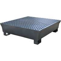 Ultra-Spill Pallet en acier, 4 barils, Capacit&eacute; de d&eacute;versement 68 gal. US, 49,1" x 47,1" x 10,9" Northern Industrial Supply Inc.