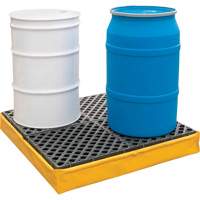 Ultra-Spill Pallet flexible, 4 barils, Capacit&eacute; de d&eacute;versement 66 gal. US, 48" x 48" x 7" Northern Industrial Supply Inc.