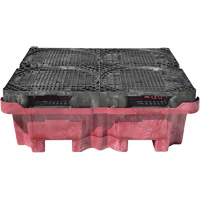 Palette de d&eacute;versement Ultra-Spill King, 4 barils, Capacit&eacute; de d&eacute;versement 85 gal. US, 51" x 51" x 17,5" Northern Industrial Supply Inc.
