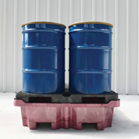 Palette de d&eacute;versement Ultra-Spill King, 4 barils, Capacit&eacute; de d&eacute;versement 85 gal. US, 51" x 51" x 17,5" Northern Industrial Supply Inc.