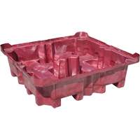 Palette de d&eacute;versement Ultra-Spill King, 4 barils, Capacit&eacute; de d&eacute;versement 85 gal. US, 51" x 51" x 17,5" Northern Industrial Supply Inc.