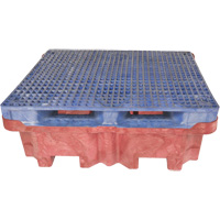 Ultra-Spill King palette de d&eacute;versement &agrave; pont plat, 4 barils, Capacit&eacute; de d&eacute;versement 85 gal. US, 51" x 51" x 17,5" Northern Industrial Supply Inc.