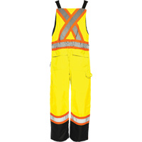 Salopette de s&eacute;curit&eacute; dhiver TO1, Polyester, Petit, Noir/Jaune lime haute visibilit&eacute; Northern Industrial Supply Inc.