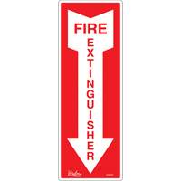 "Fire Extinguisher" Sign, 5" x 14", Vinyl, English with Pictogram Northern Industrial Supply Inc.