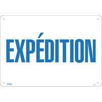 "Exp&eacute;dition" Sign, 14" x 20", Aluminum, French Northern Industrial Supply Inc.