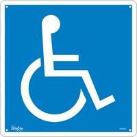 Handicap CSA Standard Safety Sign, 12" x 12", Aluminum, Pictogram Northern Industrial Supply Inc.