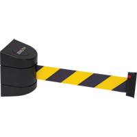 Barri&egrave;re murale magn&eacute;tique avec bande magn&eacute;tique, Plastique, Fixation magn&eacute;tique, 15', Ruban Noir et jaune Northern Industrial Supply Inc.
