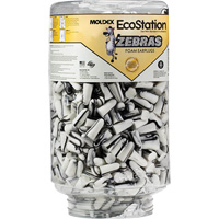 Recharge de bouchons d'oreilles Zebra pour distributeurs de bouchons d'oreilles EcoStation, Vrac - Contenant Northern Industrial Supply Inc.