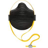 Masques jetables AirWave s&eacute;rie M noirs avec SmartStrap et embout int&eacute;grale en mousse, N95, Certifi&eacute; NIOSH, Moyen/grand Northern Industrial Supply Inc.
