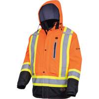 5407 Manteau de s&eacute;curit&eacute; imperm&eacute;able, isol&eacute;e et chauff&eacute;e, Hommes, Petit, Orange haute visibilit&eacute; Northern Industrial Supply Inc.