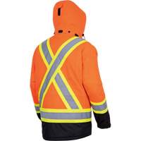 5407 Manteau de s&eacute;curit&eacute; imperm&eacute;able, isol&eacute;e et chauff&eacute;e, Hommes, Petit, Orange haute visibilit&eacute; Northern Industrial Supply Inc.
