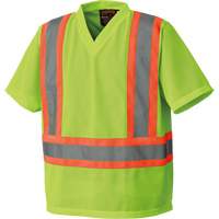 5993P T-shirt de s&eacute;curit&eacute; en maille, Polyester, Petit, Jaune lime haute visibilit&eacute; Northern Industrial Supply Inc.