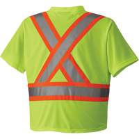 6989 Chandail pour la circulation en micromaille, T-petit, Jaune lime haute visibilit&eacute; Northern Industrial Supply Inc.