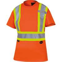 6948 T-shirt de s&eacute;curit&eacute; en il-de-perdrix pour femme, Polyester, T-petit, Orange haute visibilit&eacute; Northern Industrial Supply Inc.