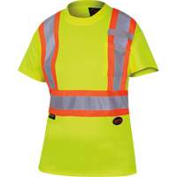 6949 T-shirt de s&eacute;curit&eacute; en il-de-perdrix pour femme, Polyester, T-petit, Jaune lime haute visibilit&eacute; Northern Industrial Supply Inc.