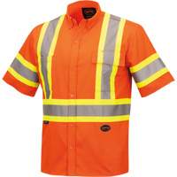 4442 Chandail &agrave; manches courtes de s&eacute;curit&eacute; ultra fraîche et ultra respirant, Coton, Petit, Orange haute visibilit&eacute; Northern Industrial Supply Inc.