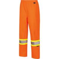 5627W Pantalon &agrave; bavette imperm&eacute;able pour femmes, Polyester/Polyur&eacute;thane, T-petit, Orange haute visibilit&eacute; Northern Industrial Supply Inc.
