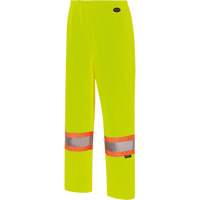5629W Pantalon &agrave; bavette imperm&eacute;able pour femmes, Polyester/Polyur&eacute;thane, T-petit, Jaune lime haute visibilit&eacute; Northern Industrial Supply Inc.