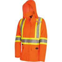 5626W Parka matelass&eacute; de s&eacute;curit&eacute; 300D The Rock, Polyester/Polyur&eacute;thane, Orange haute visibilit&eacute;, T-petit Northern Industrial Supply Inc.