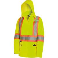 5628W Parka matelass&eacute; de s&eacute;curit&eacute; 300D The Rock, Polyester/Polyur&eacute;thane, Jaune lime haute visibilit&eacute;, T-petit Northern Industrial Supply Inc.